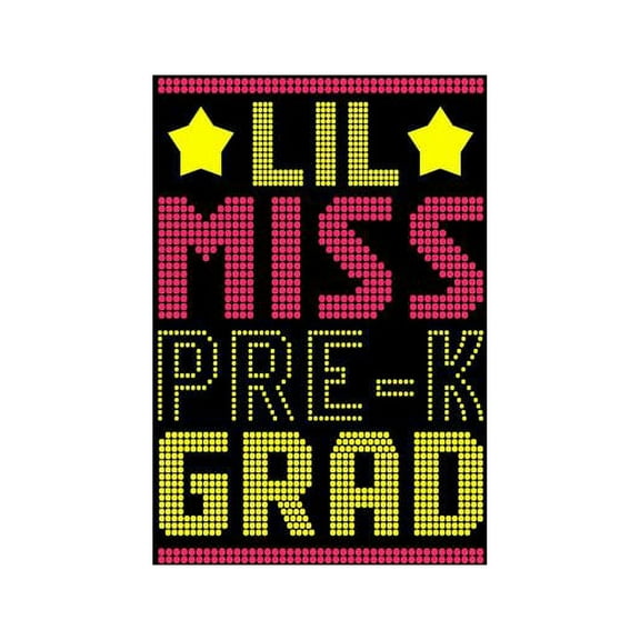 Lil Miss Pre K Grad: This cute and pretty pre k 2019 graduation composition notebook is the perfect inexpensive graduation gift. This notebook is perfect for sketching, doodling, drawing, diary, or wr