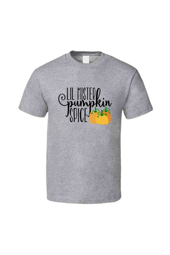 Lil Mister Pumpkin Spice Tee Cool Fall Holiday Flavor Novelty T Shirt