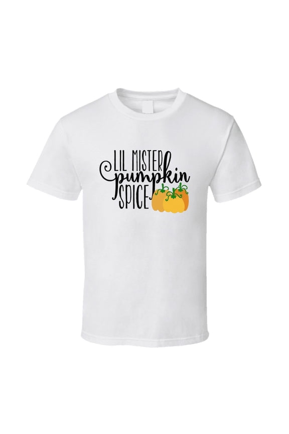 Lil Mister Pumpkin Spice Tee Cool Fall Holiday Flavor Novelty T Shirt