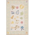 thumbnail image 1 of Momeni Lil Mo Classic 3' X 5' Contemporary Hand Hooked Cotton Rug in Pale Yellow, 1 of 2