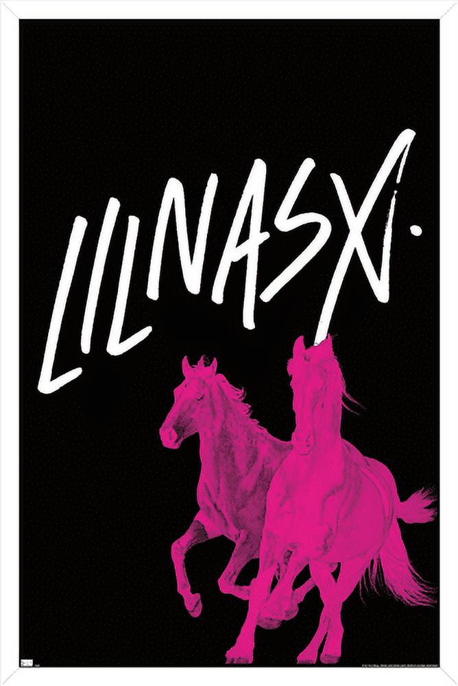 Lil Nas - Horses Wall Poster, 22.375" x 34", Framed