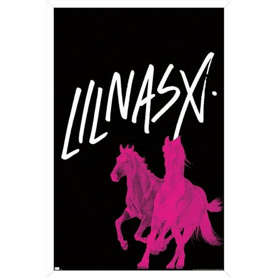 Lil Nas - Horses Wall Poster, 22.375" x 34", Framed
