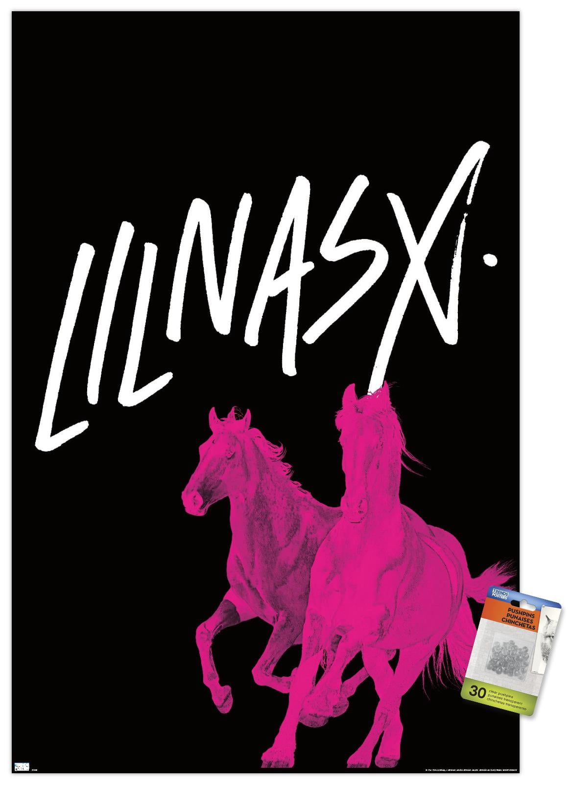 Lil Nas - Horses Wall Poster with Pushpins, 22.375" x 34"