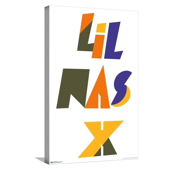 Lil Nas - Logo Canvas Wall Poster, 14.725" x 22.375"