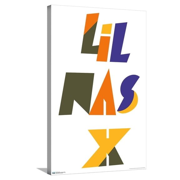 Lil Nas - Logo Canvas Wall Poster, 22.375" x 34"
