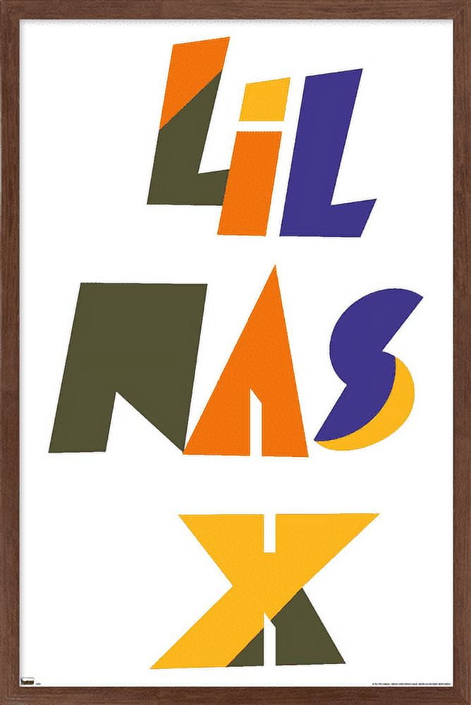 Lil Nas - Logo Wall Poster, 22.375" x 34", Framed