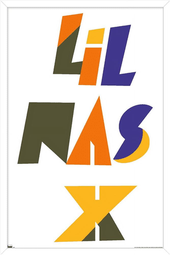 Lil Nas - Logo Wall Poster, 22.375" x 34", Framed
