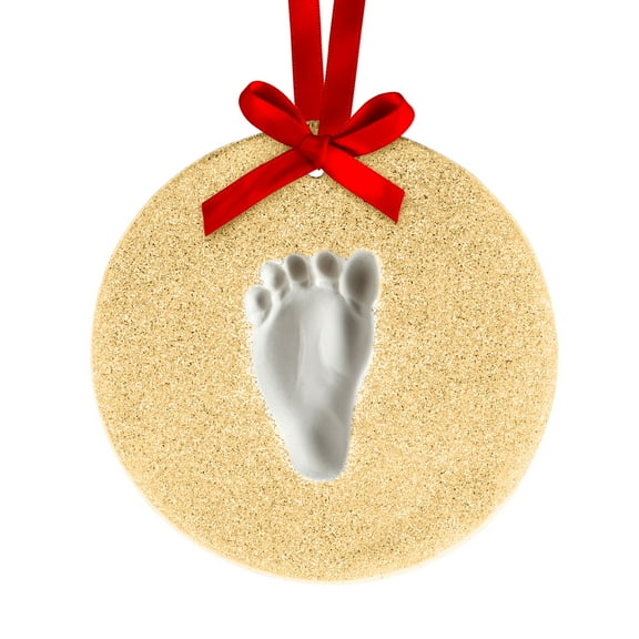 Lil Peach Baby Handprint Christmas Ornament Kit, Gold Glitter