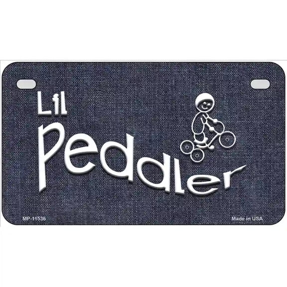 Lil Peddler Novelty License Plate 7" x 4" Motorcycle (MP)