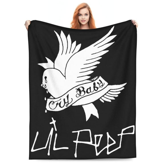 Lil Peep Flannel Blanket Funny Ultra-Soft Micro Warm Throw Blanket Fleece Blanket Interesting Gift 80"X60"