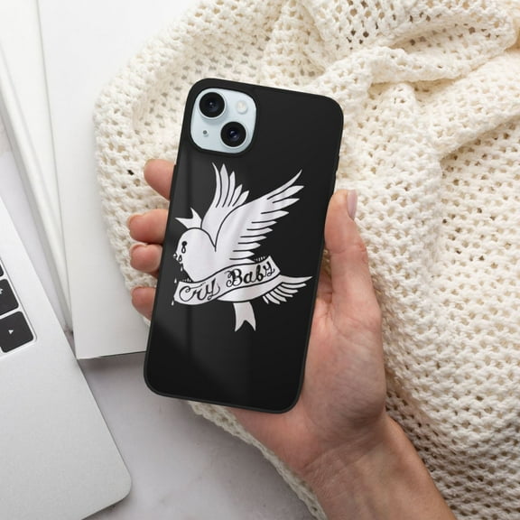 Lil Peep Iphone 15 Soft Glass Case Iphone 15 Plus Case Tpu Thickened Cover Personalized And Fashionable Gift