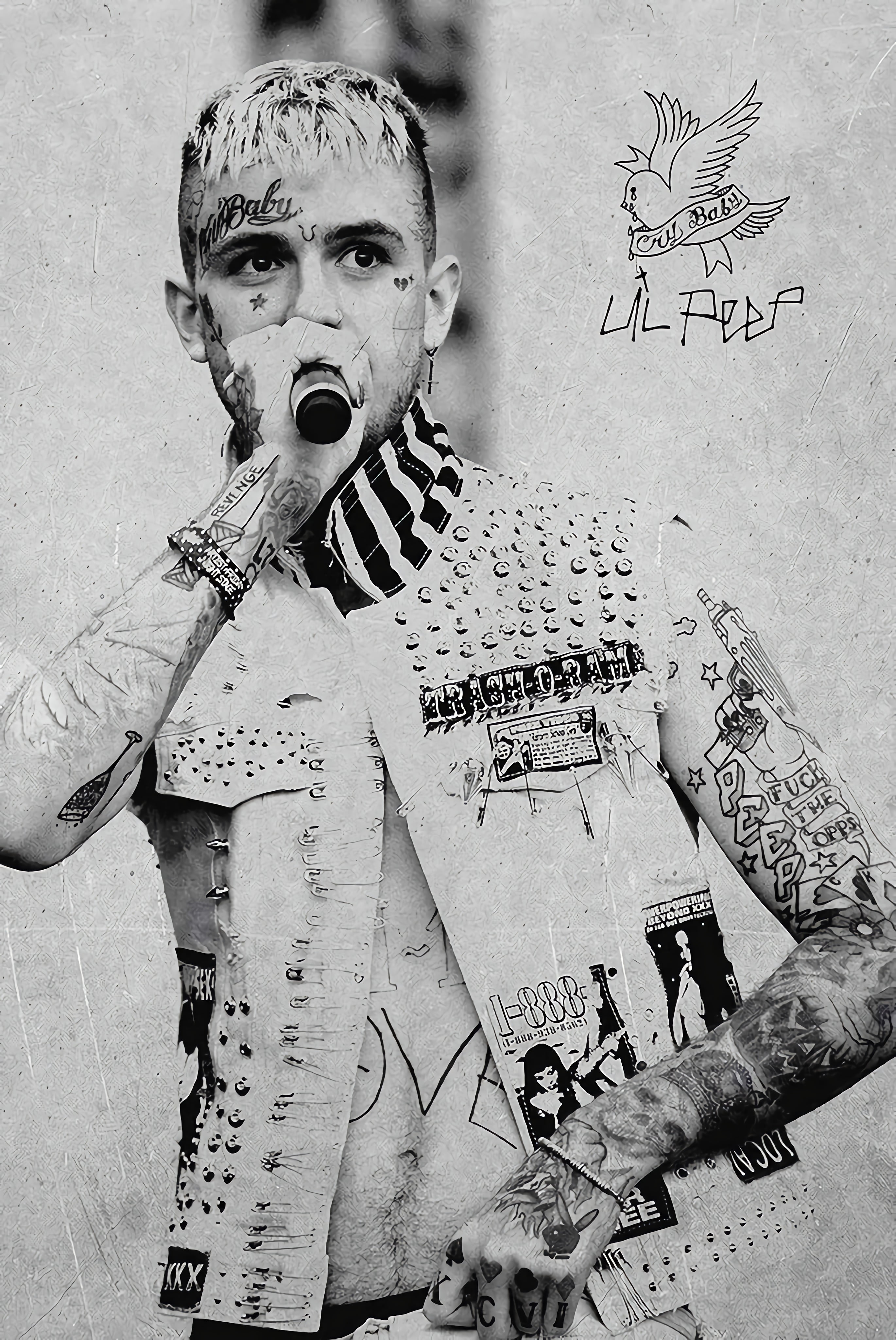 Lil Peep Music Poster -poster Frameless Gift 12 x 18 inch(30cm x 46cm)