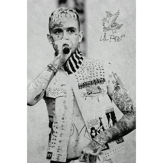 Lil Peep Music Poster -poster Frameless Gift 12 x 18 inch(30cm x 46cm)