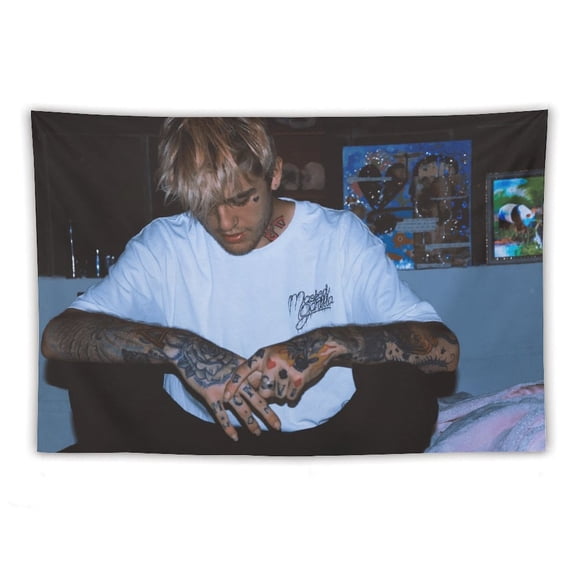 Lil Peep Tapestries Love Rapper Funny Home Decor Wall Hanging Tapestries Adapted to Bedroom College Dormitory