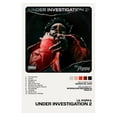 thumbnail image 1 of Lil Poppa Under Investigation 2 Album Cover Music Poster Rap Home Decor For Living Room Hip-Hop Aesthetic Rapper Album Wall Art Records Poster Wall Decor For Bedroom, 1 of 5