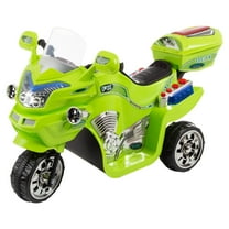 Lil’ Rider 3-Wheel Battery-Powered Electric Motorcycle for Kids 3-6 (Green)