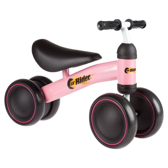 Lil' Rider 3-Wheel Toddler Bike with Easy Grip Handles, No Pedals, Pink, 40 lbs Max Weight