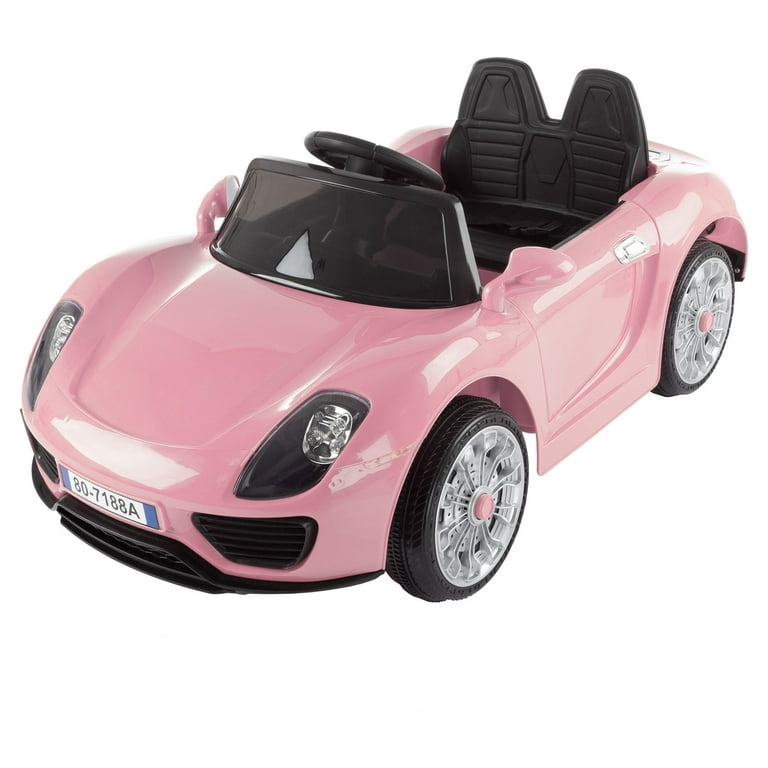Lil Rider 6 V Sports Car Motorized Electric Rechargeable Battery Powered Ride On Toy With Remote Control Size 19 Inch