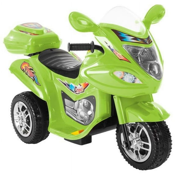 Lil Rider 80-FL238D-G Ride-On Toy Trike Motorcycle - Green