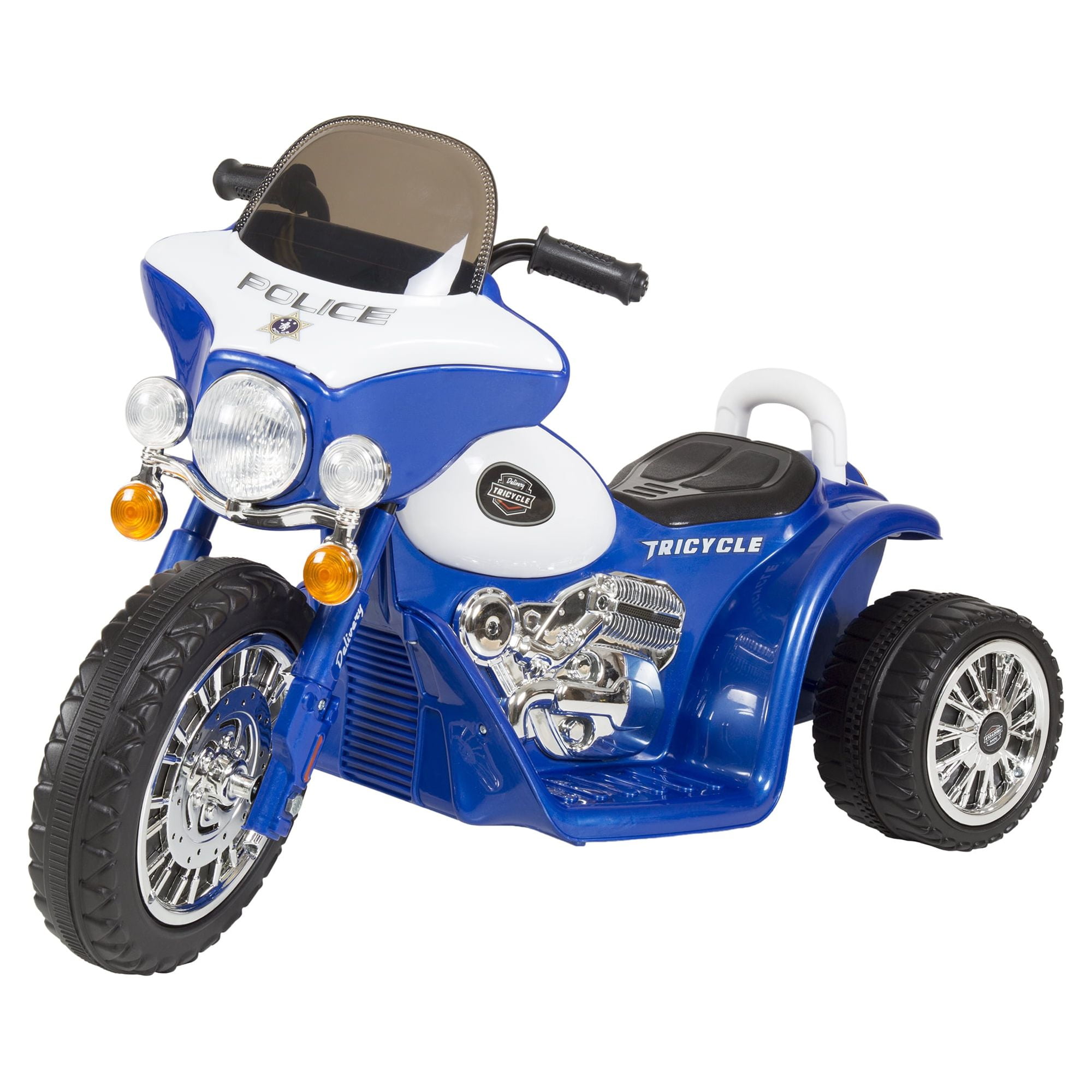 Lil' Rider 3-Wheel Kids Motorcycle Police Decal for Ages 3 to 6