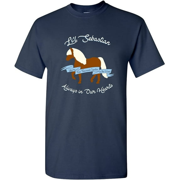 Lil Sebastian Always in Our Hearts T Shirt - Large - Navy