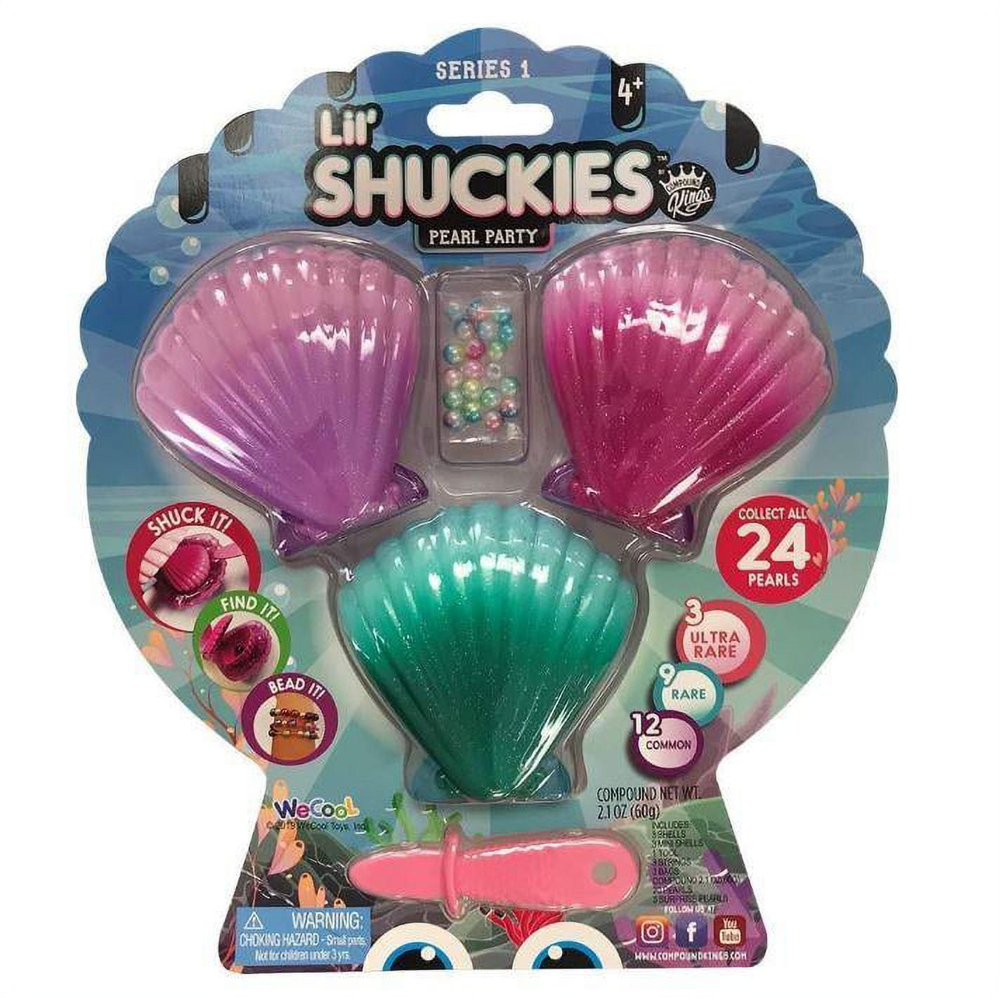 Lil' Shuckies Pearl Party Series 1 - (3 Pack) with Purple Teal