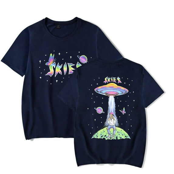 Lil Skies Cosplay Merch Universe Tour T-shirt Short Sleeve Women Men Summer Tee Top Tshirt