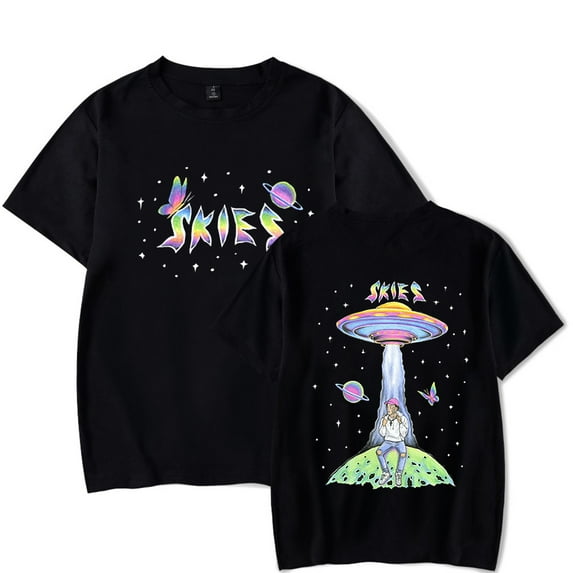 Lil Skies Cosplay Merch Universe Tour T-shirt Short Sleeve Women Men Summer Tee Top Tshirt