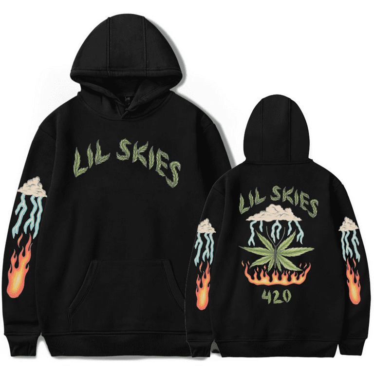 Lil Skies Hoodies Merch Men Women Winter Fashion Sweatshirt Long Sleeve Streetwear Top Walmart