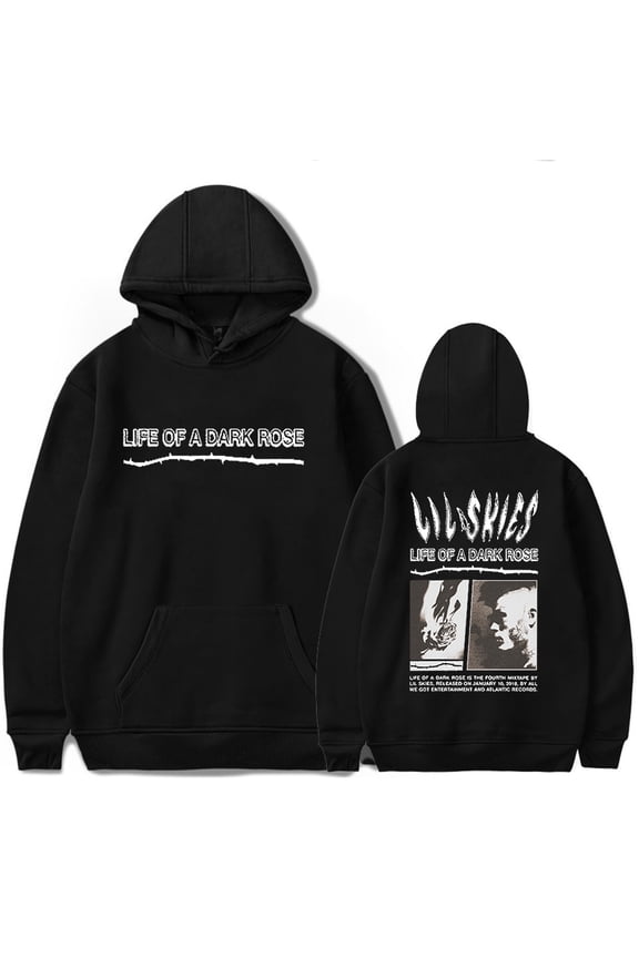 Lil Skies Life of a Dark Rose Hoodie Merch Popular Graphics Print Unisex Trendy Casual Streetwear