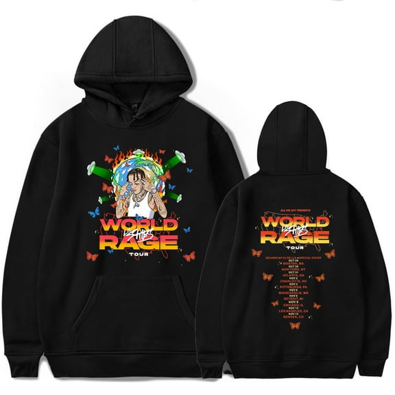Lil Skies Merch World Rage Tour Hoodie Sweatshirt New Logo Women/Men Cosplay Pullovers Hooded Longsleeve