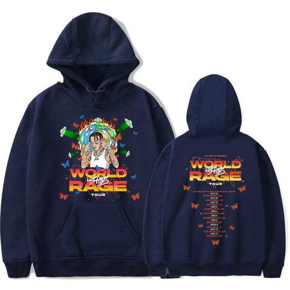 Lil Skies Merch World Rage Tour Hoodie Sweatshirt New Logo Women/Men Cosplay Pullovers Hooded Longsleeve