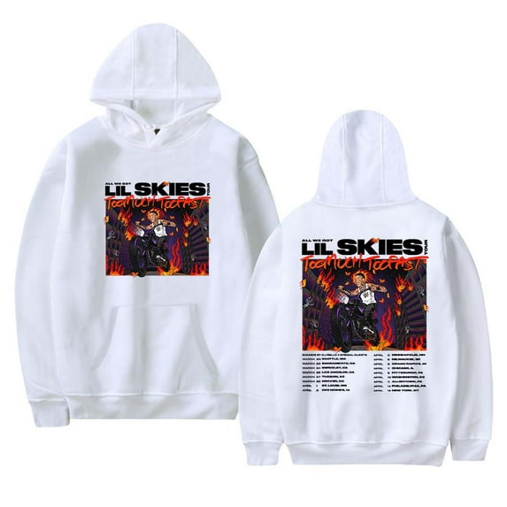 Lil Skies Too Much Too Fast Tour 2025 Merch Hoodies Women Men Casual Long Sleeve Sweatshirt Fashion Clothes