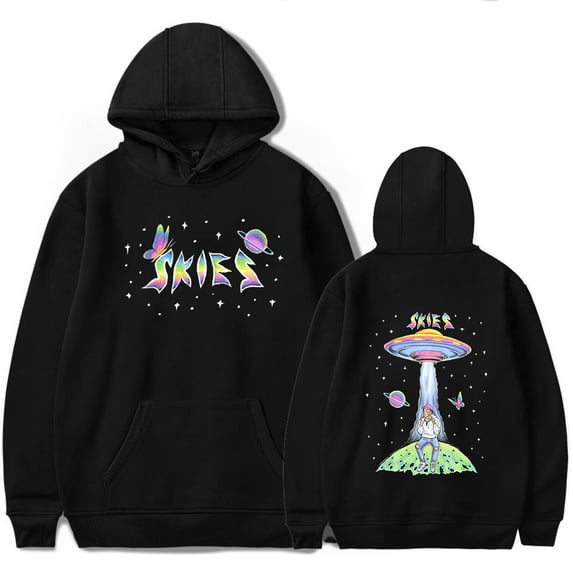 Lil Skies Universe Tour Merch Hoodie Sweatshirt New Logo Women/Men Cosplay Pullovers Hooded Longsleeve