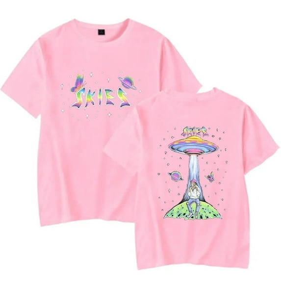 Lil Skies Universe Tour Merch Unisex Oversized Soft Cotton Crewneck T-Shirt - Graphic Print Short Sleeve Summer Casual Streetwear