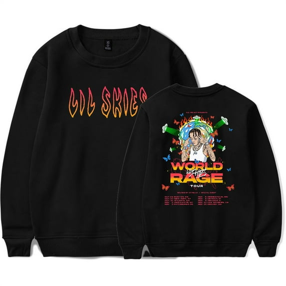 Lil Skies World Rage Tour Crewneck Sweatshirt Casual Pullover Cosplay Longsleeve