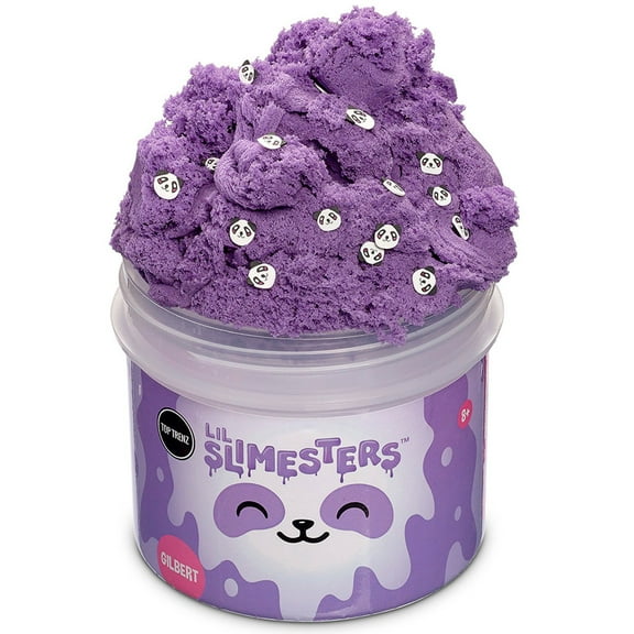 Lil Slimesters Jelly Sparkle Texture Gilbert Panda Slime (with Clay Panda Mix-Ins)