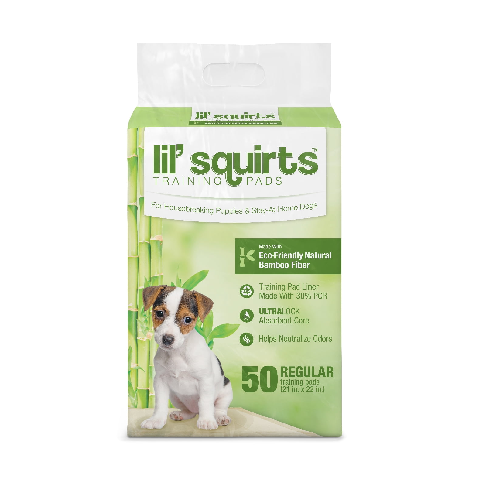 Lil' Squirts Bamboo Training Pads 50 Count - Main Image