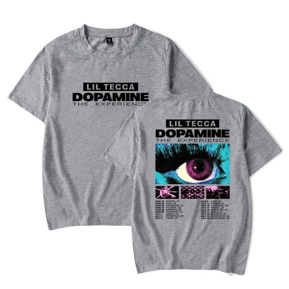 Lil Tecca Dopamine The Experience Tour T-shirt Merch Women Men Fashion Casual Crewneck Short Sleeve T-shirt