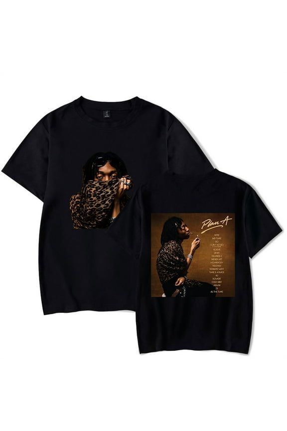 Lil Tecca Plan A Album Unisex Casual Short Sleeve Hip Hop Crewneck Tee – Trendy Streetwear