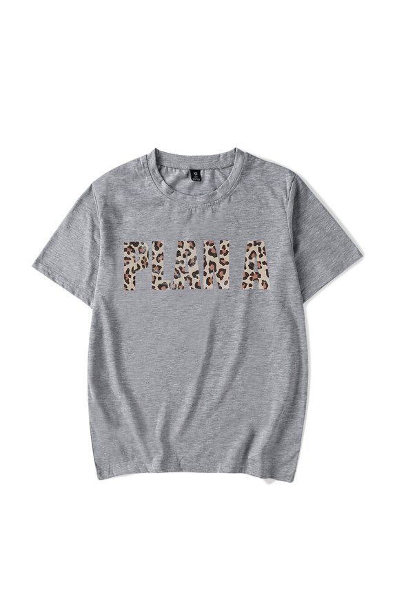 Lil Tecca Plan A T-shirt Hip Hop Short Sleeve Cosplay Tee Fashion Crewneck Tee Tops