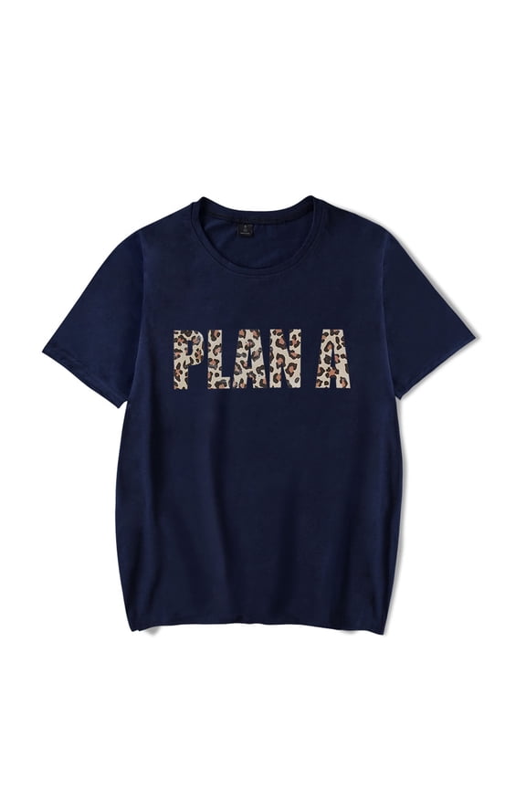 Lil Tecca Plan A Tee Casual Short Sleeve T-shirt Women Men Crewneck Tops