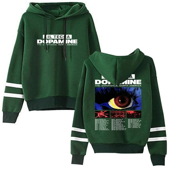 Lil Tecca The Dopamine Experience North America Tour Pullover Hoodie Pocketless Long Sleeve Sweatshirt Unisex Fashion Clothes