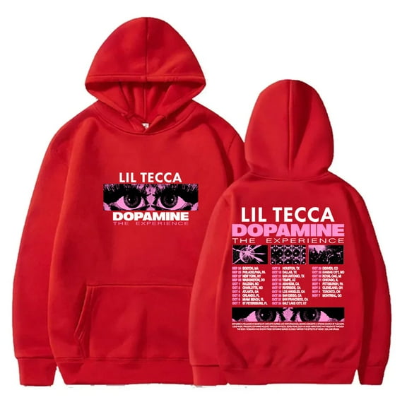 Lil Tecca The Dopamine Experience Tour 2025 Hoodies Women Men Fashion Long Sleeve Sweatshirts