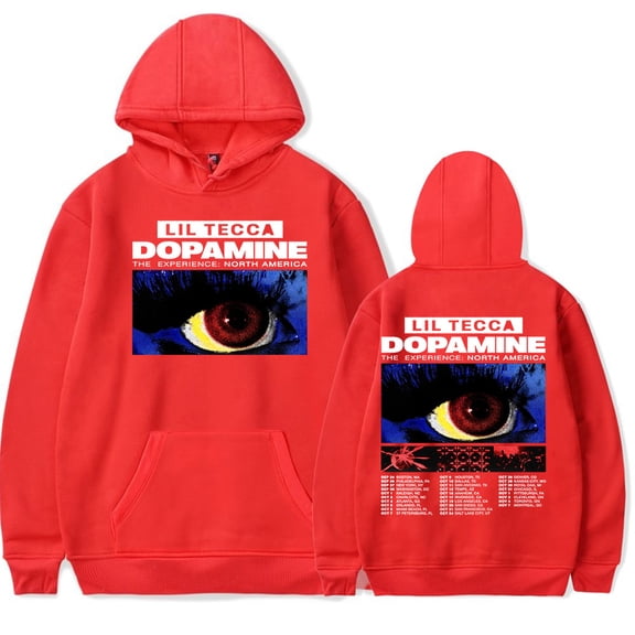 Lil Tecca The Dopamine Experience Tour Hoodies Merch For Men/Women Unisex Winter Long Sleeve Sweatshirt Streetwear