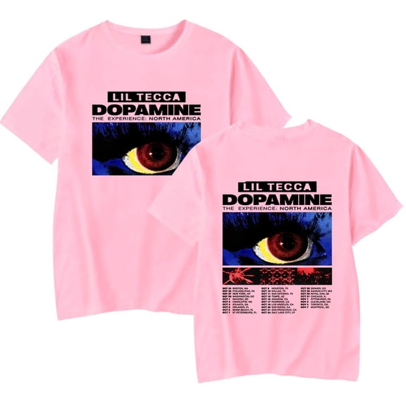 Lil Tecca The Dopamine Experience Tour T-Shirt For Women/Men Unisex Short Sleeve Tshirt Tee Fashion Streetwear