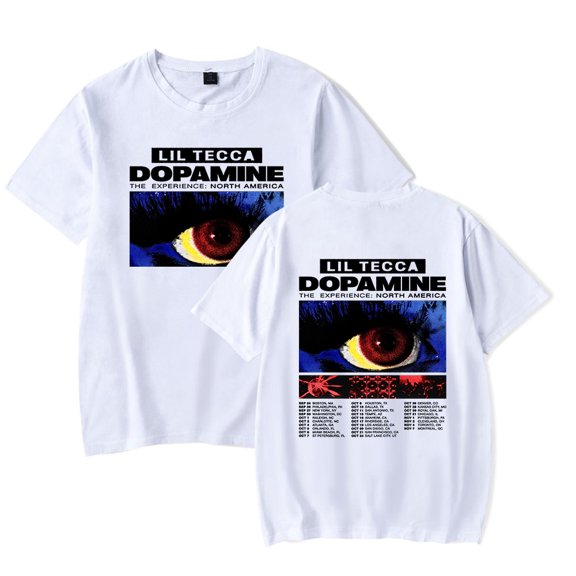 Lil Tecca The Dopamine Experience Tour T-Shirt For Women/Men Unisex Short Sleeve Tshirt Tee Fashion Streetwear