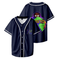 Lil Tecca We Love You Tecca Baseball Jersey Streetwear 3D Print Navy t