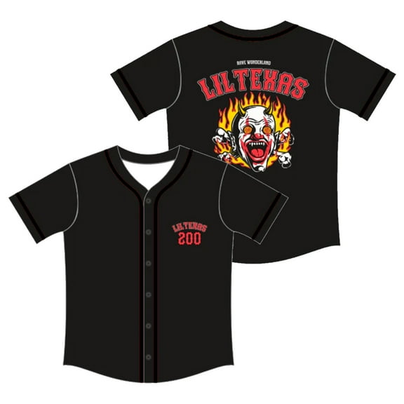Lil Texas Clown Jersey Baseball Jacket Shirts Short Sleeve Tee Women Men Streetwear Tops