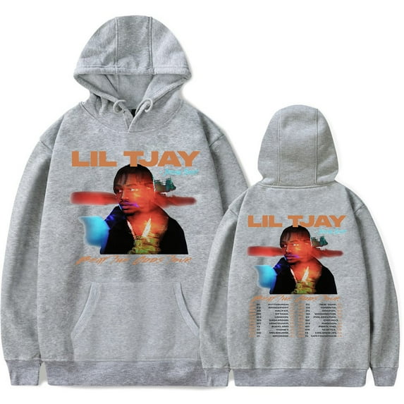 Lil Tjay Beat The Odds Tour 2023 Hoodies Merch Rapper pop graphics print Unisex Trendy Casual Streetwear Sweatshirt